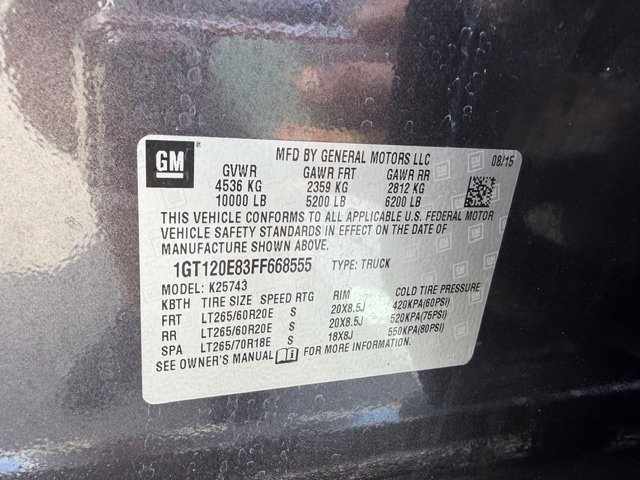 Used 2015 GMC Sierra 2500 Denali w/ Duramax Plus Package AWD/4WD image 15