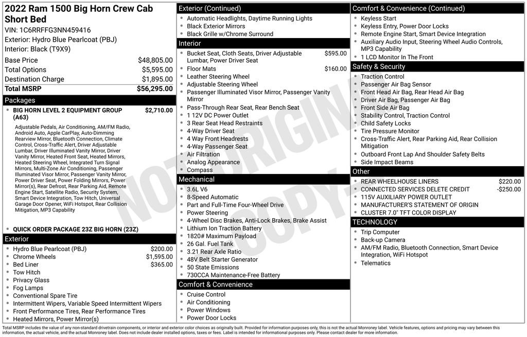 Used 2022 RAM 1500 Big Horn AWD/4WD image 35