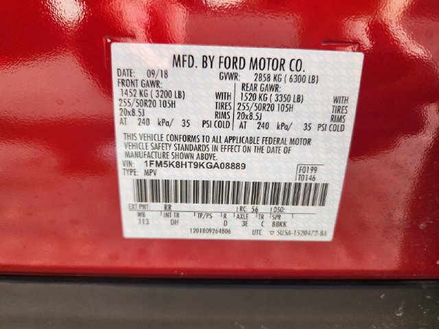 Certified 2019 Ford Explorer Platinum AWD/4WD image 27