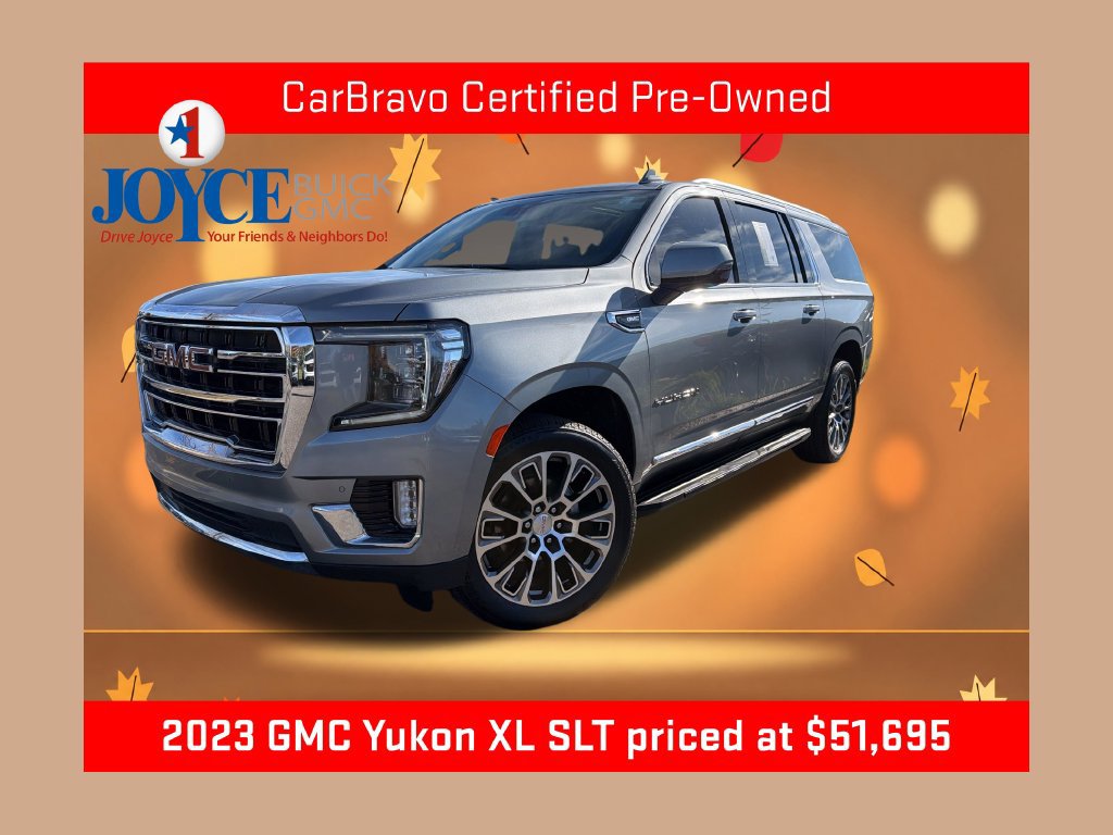 Certified 2023 GMC Yukon XL SLT w/ SLT Premium Package AWD/4WD 360° Tour