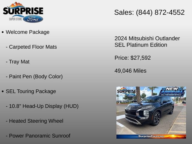 Used 2024 Mitsubishi Outlander SEL AWD/4WD image 6