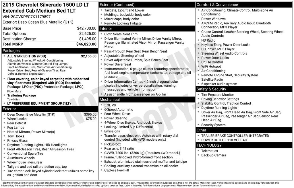 Used 2019 Chevrolet Silverado 1500 LT w/ All Star Edition image 2