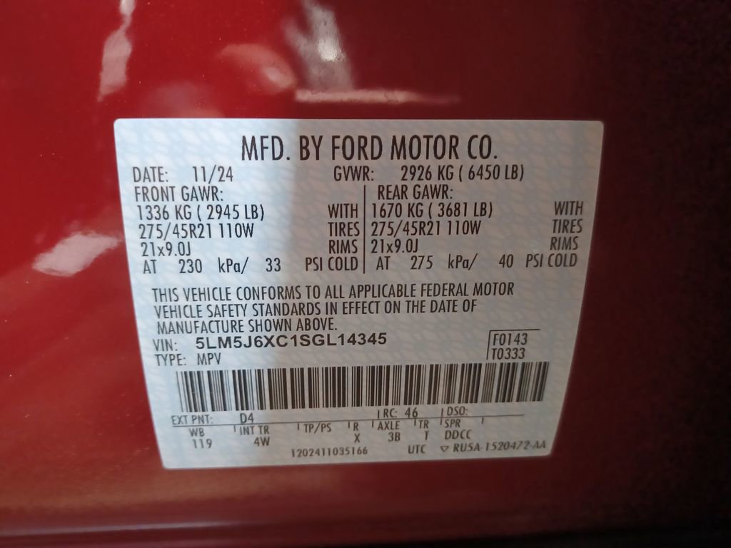 Used 2025 Lincoln Aviator AWD w/ Jet Appearance Package image 28