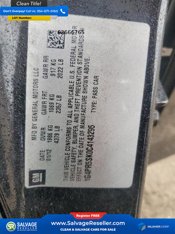 Used 2012 Buick Verano Convenience image 16