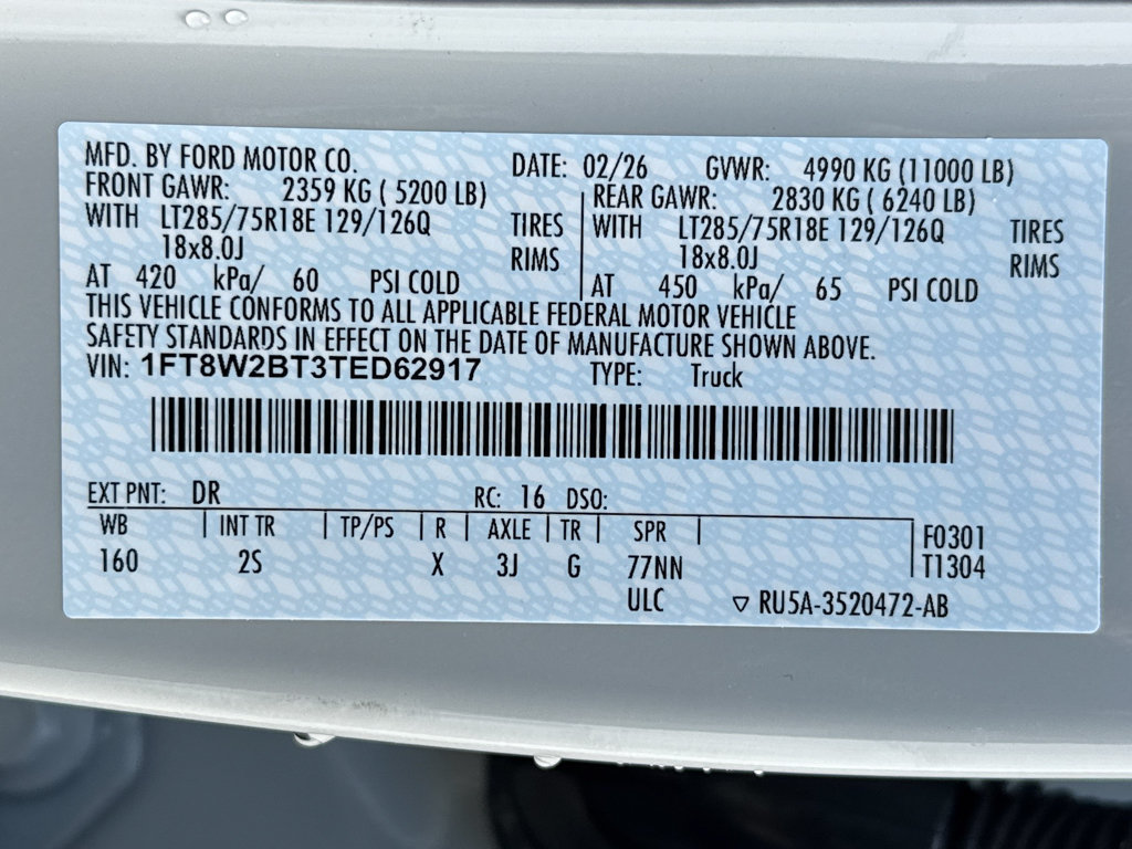 New 2026 Ford F250 XLT w/ XLT Premium Package AWD/4WD image 28