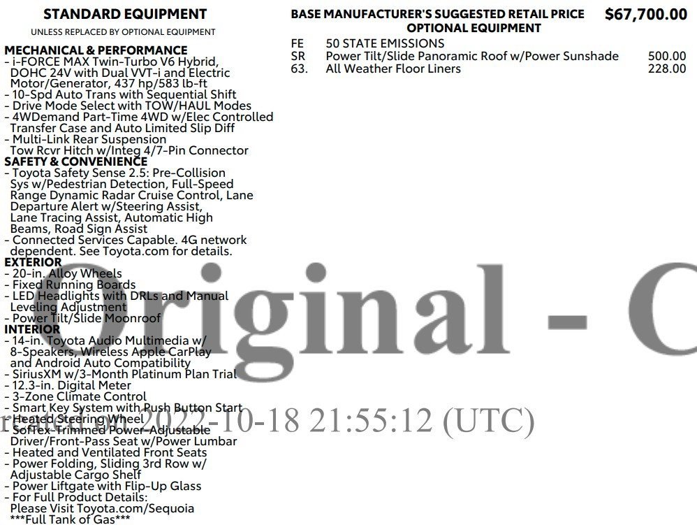 Used 2023 Toyota Sequoia Limited image 2