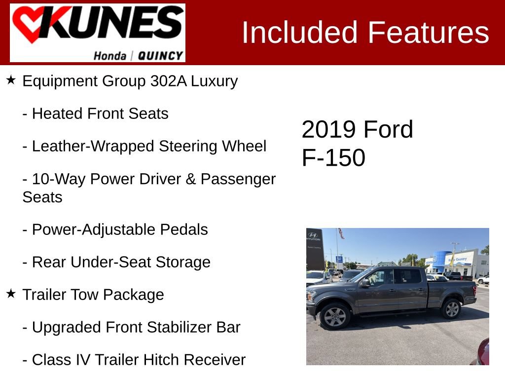 Used 2019 Ford F150 XLT w/ Equipment Group 302A Luxury AWD/4WD image 3