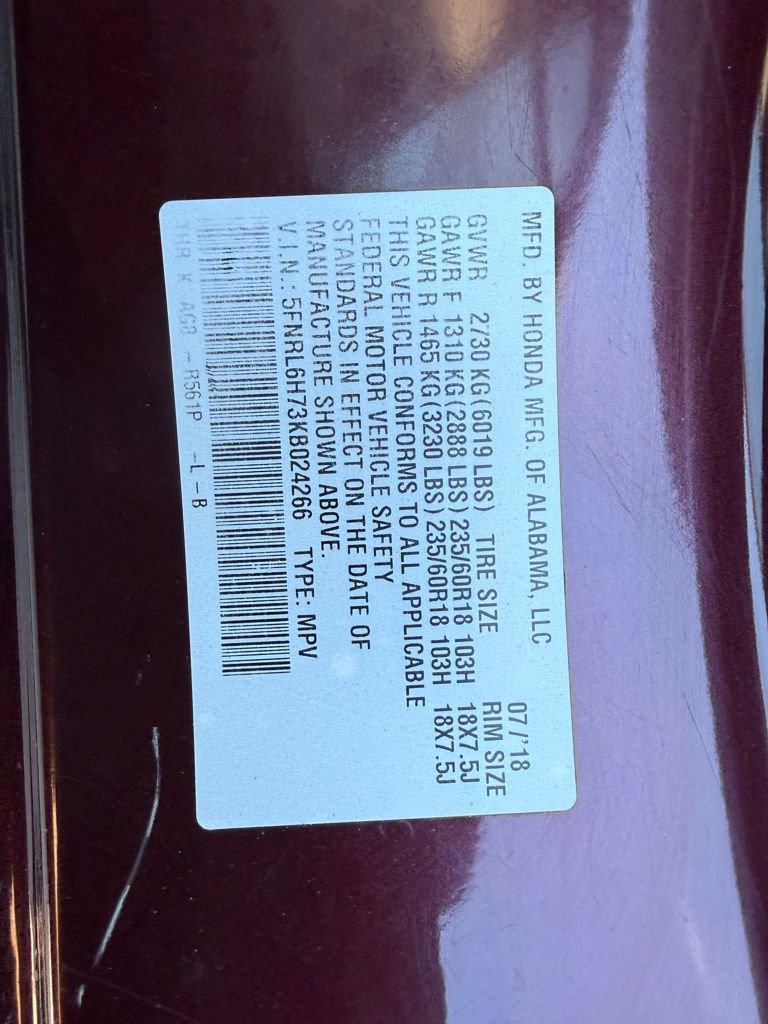 Used 2019 Honda Odyssey EX-L image 37