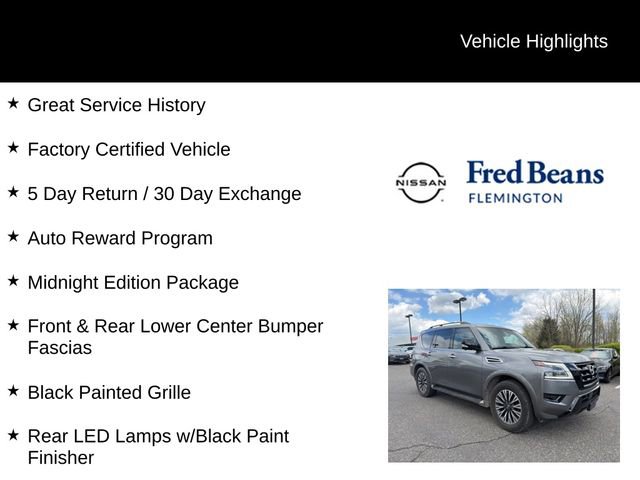 Certified 2023 Nissan Armada SL w/ Midnight Edition Package AWD/4WD image 5