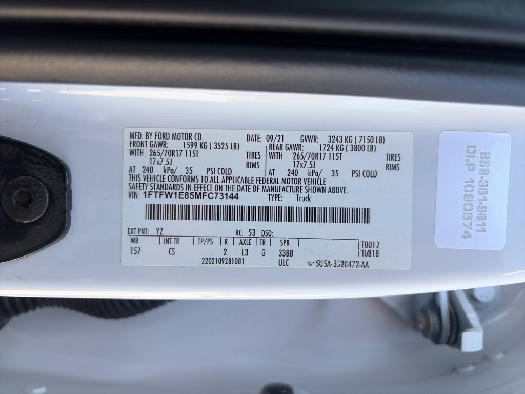 Used 2021 Ford F150 XL w/ Equipment Group 101A High AWD/4WD image 28