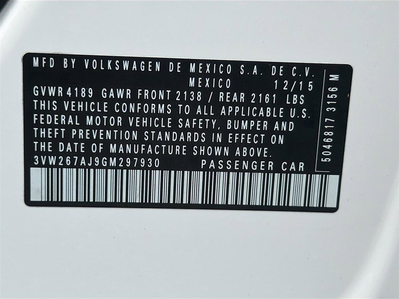 Used 2016 Volkswagen Jetta S image 32
