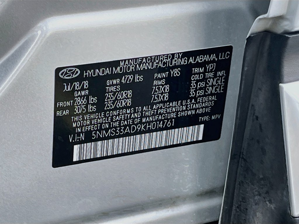 Used 2019 Hyundai Santa Fe SEL FWD image 29