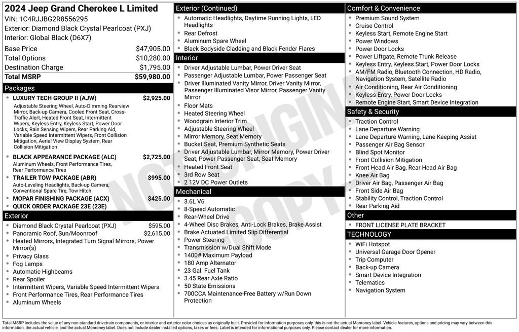 Used 2024 Jeep Grand Cherokee L Limited w/ Luxury Tech Group II RWD image 32