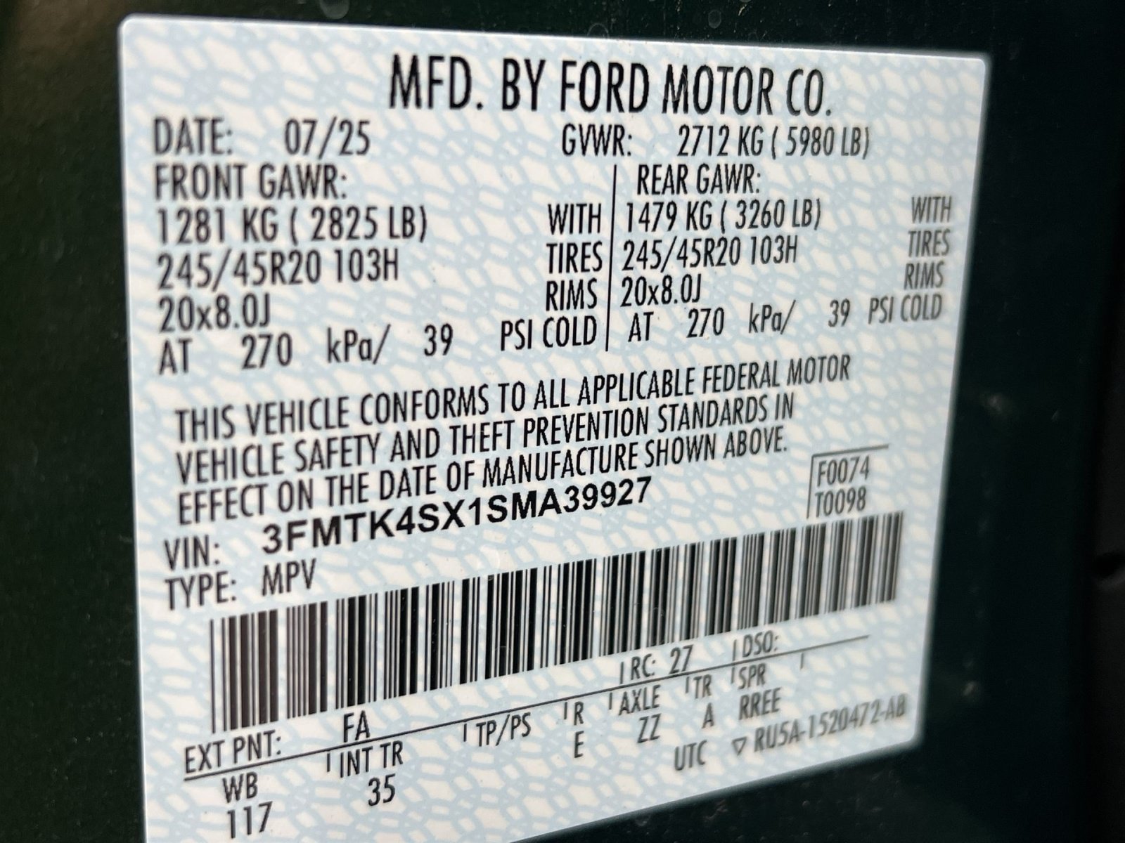 New 2025 Ford Mustang Mach-E GT w/ Interior Protection Package AWD/4WD image 29