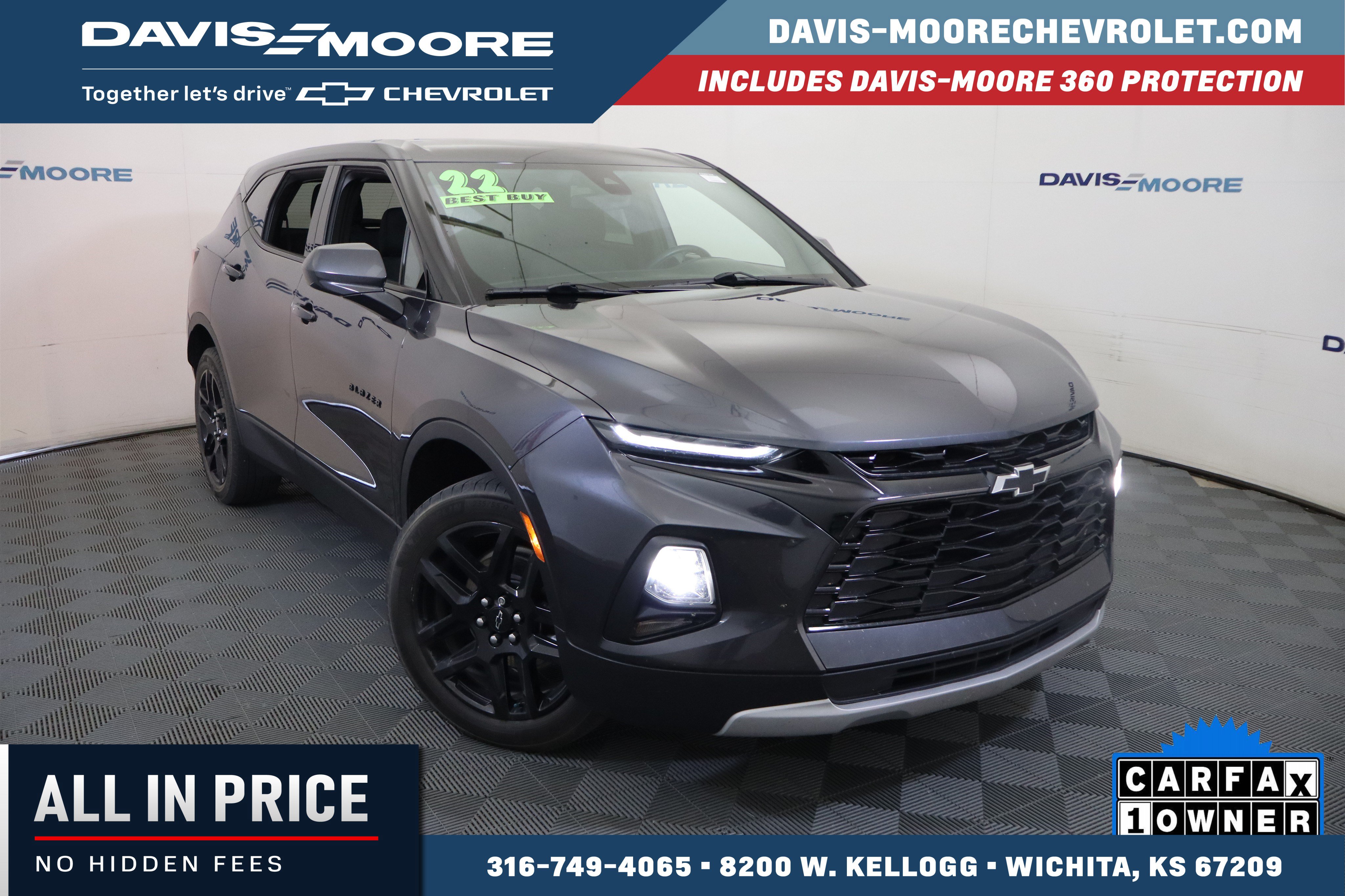 Used 2022 Chevrolet Blazer LT w/ LPO, Black Accent Package FWD image 1