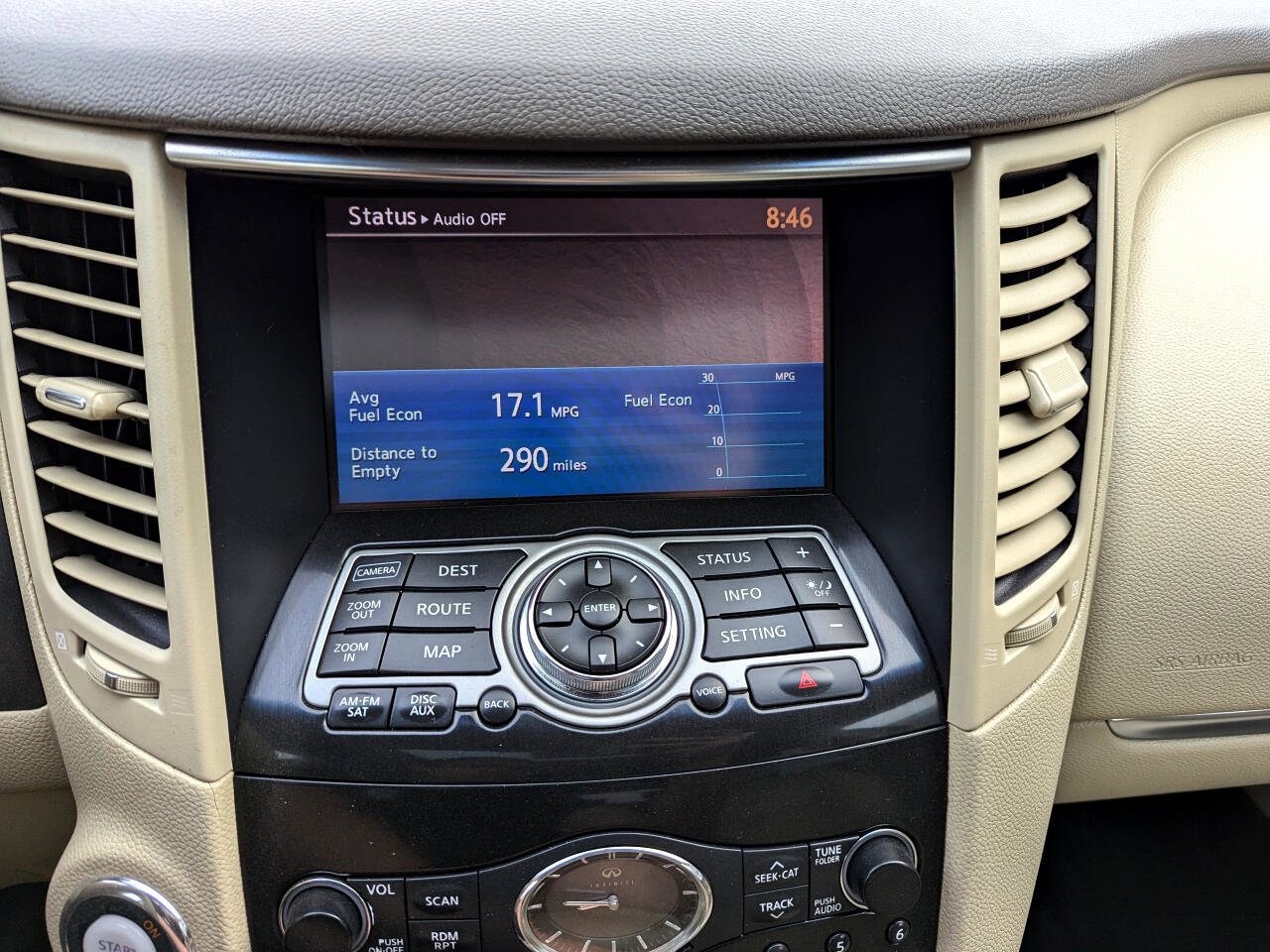 Used 2010 INFINITI FX35 AWD w/ Navigation Pkg image 22