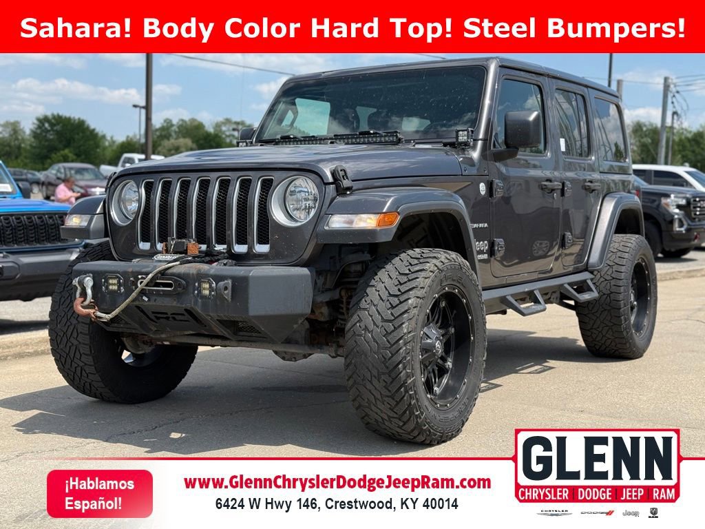 Used 2018 Jeep Wrangler Unlimited Sahara AWD/4WD image 1