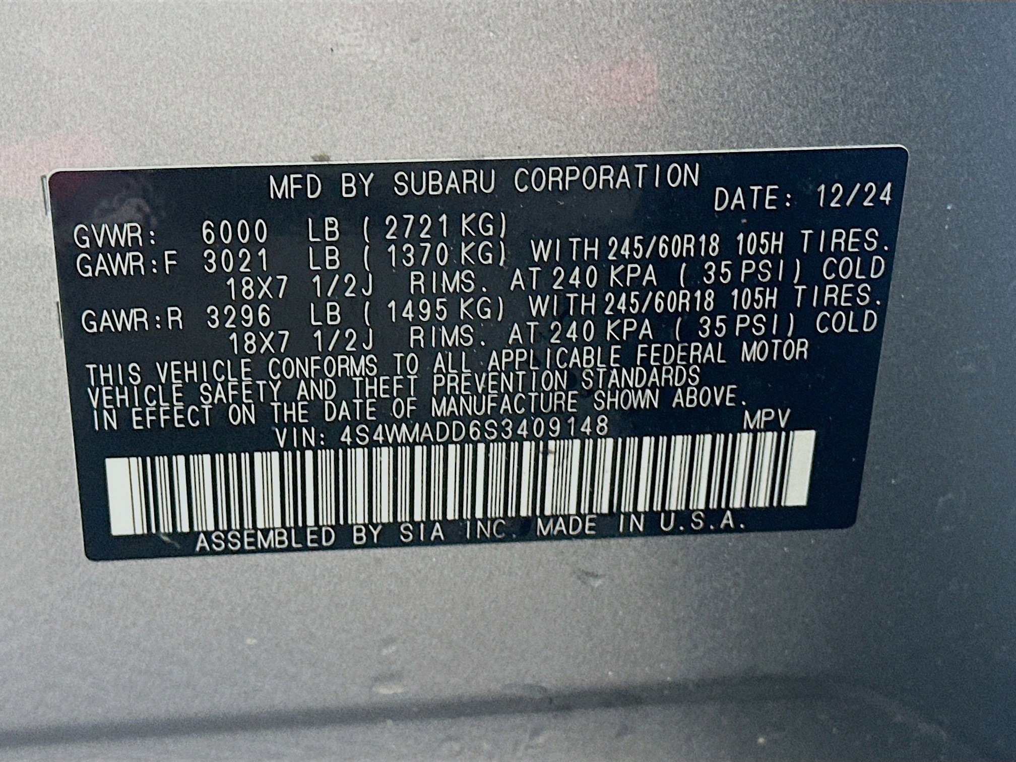 Used 2025 Subaru Ascent Premium AWD/4WD image 12