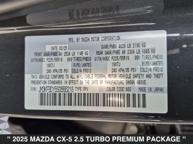 Certified 2025 MAZDA CX-5 2.5 Turbo AWD/4WD image 38