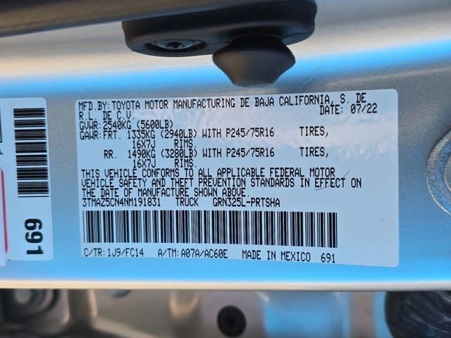 Certified 2022 Toyota Tacoma SR5 image 35