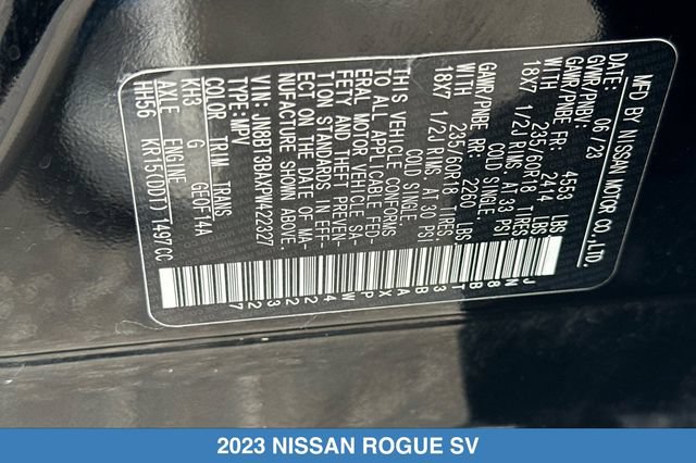 Used 2023 Nissan Rogue SV FWD image 30