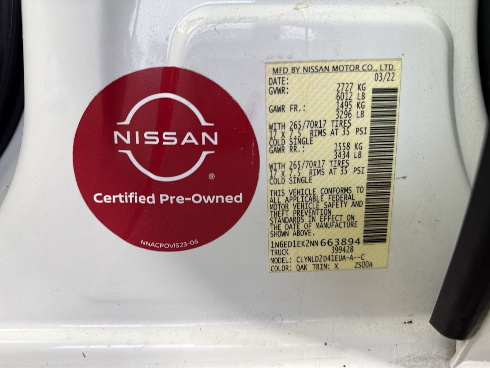 Certified 2022 Nissan Frontier PRO-4X w/ Technology Package AWD/4WD image 38