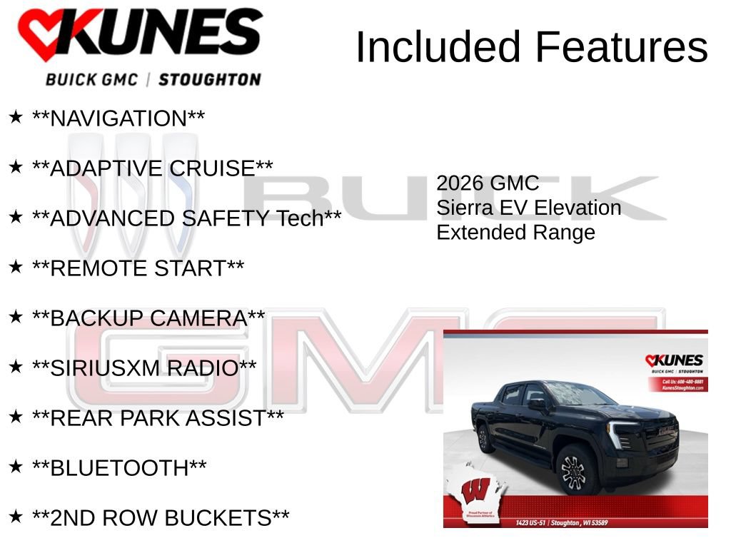 New 2026 GMC Sierra EV Elevation AWD/4WD image 2