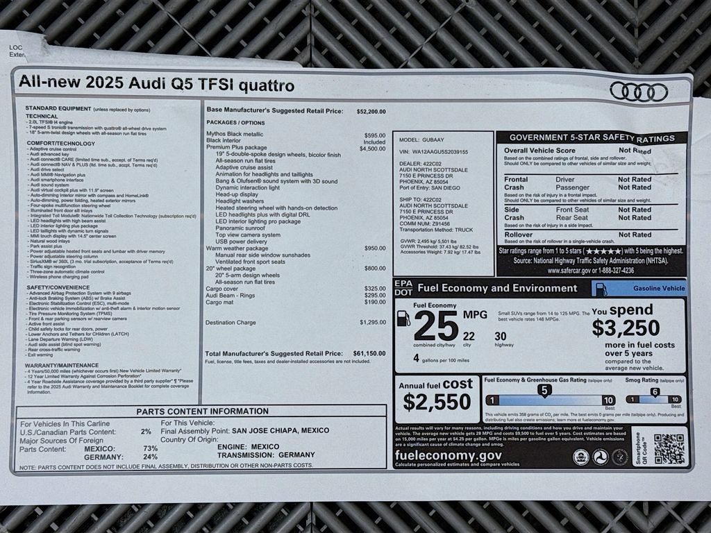 Used 2025 Audi Q5 Premium Plus w/ Premium Plus AWD/4WD image 9