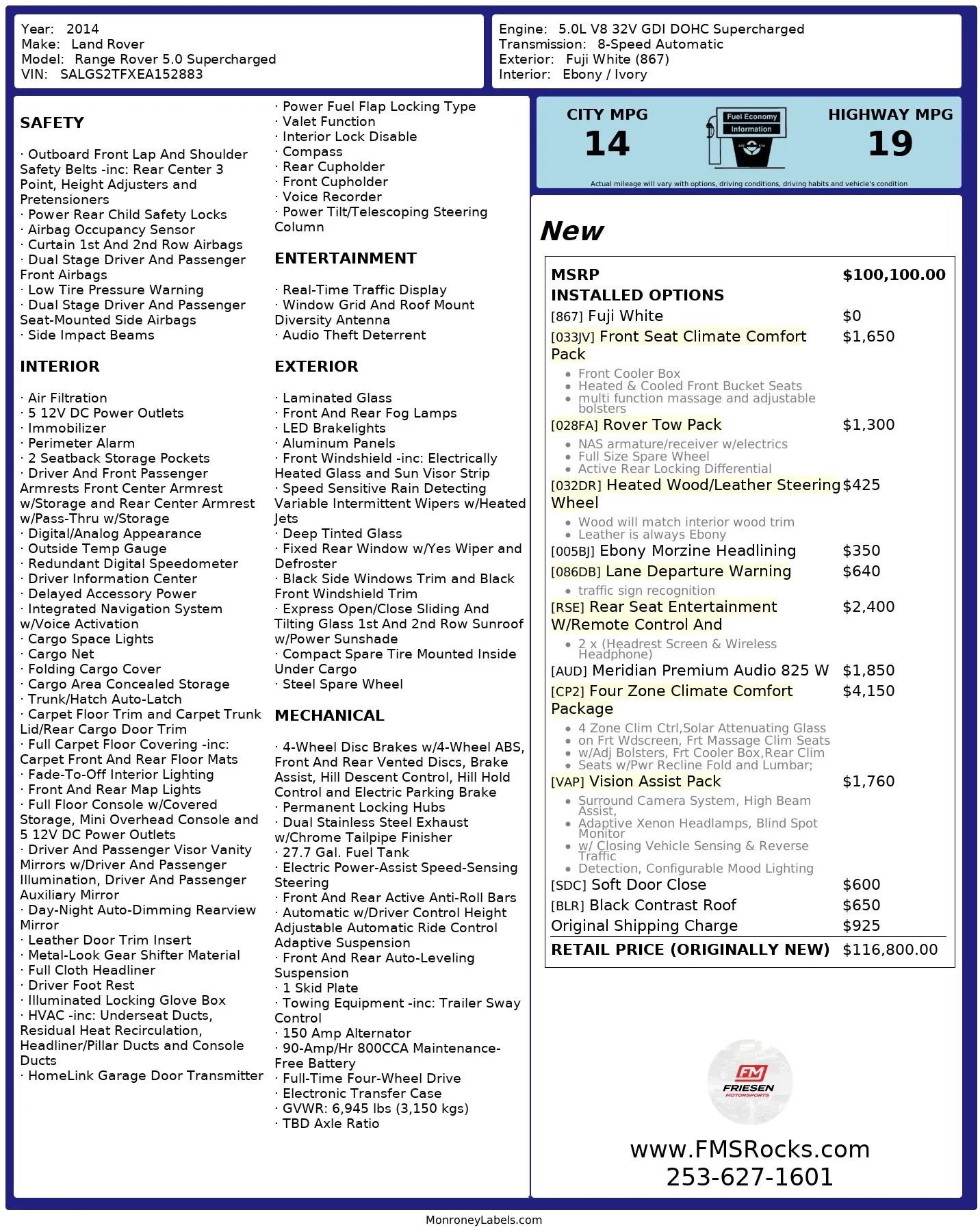 Used 2014 Land Rover Range Rover Supercharged image 61