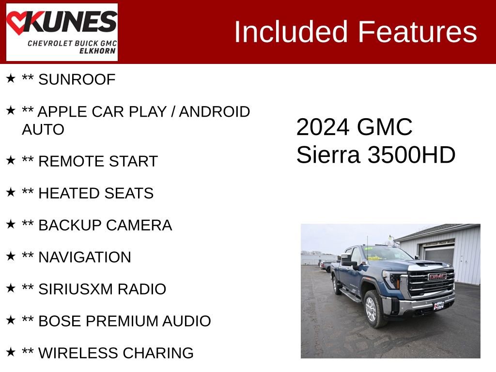 Used 2024 GMC Sierra 3500 SLT w/ SLT Premium Package image 2