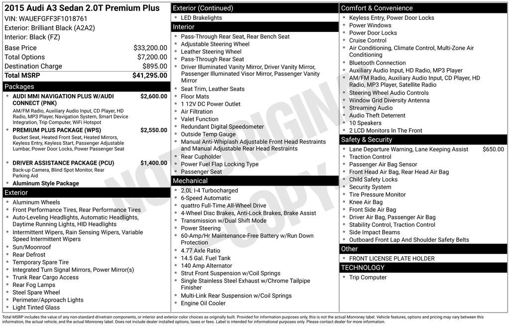 Used 2015 Audi A3 2.0T Premium Plus image 6