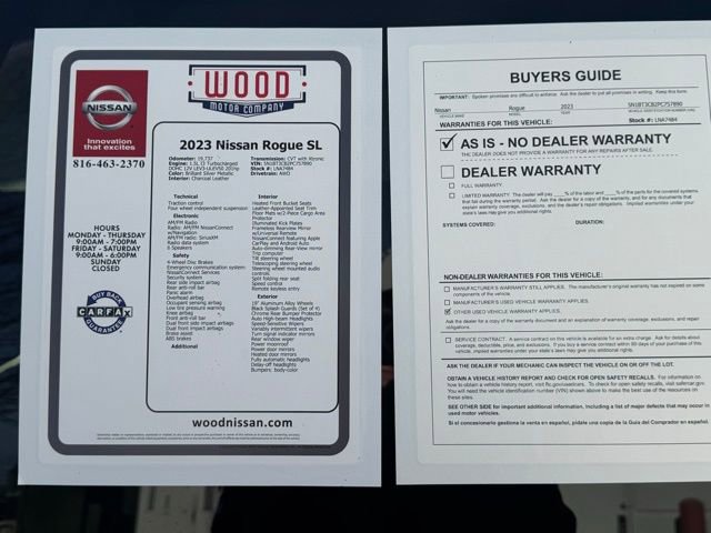 Used 2023 Nissan Rogue SL w/ SL Premium Package image 11