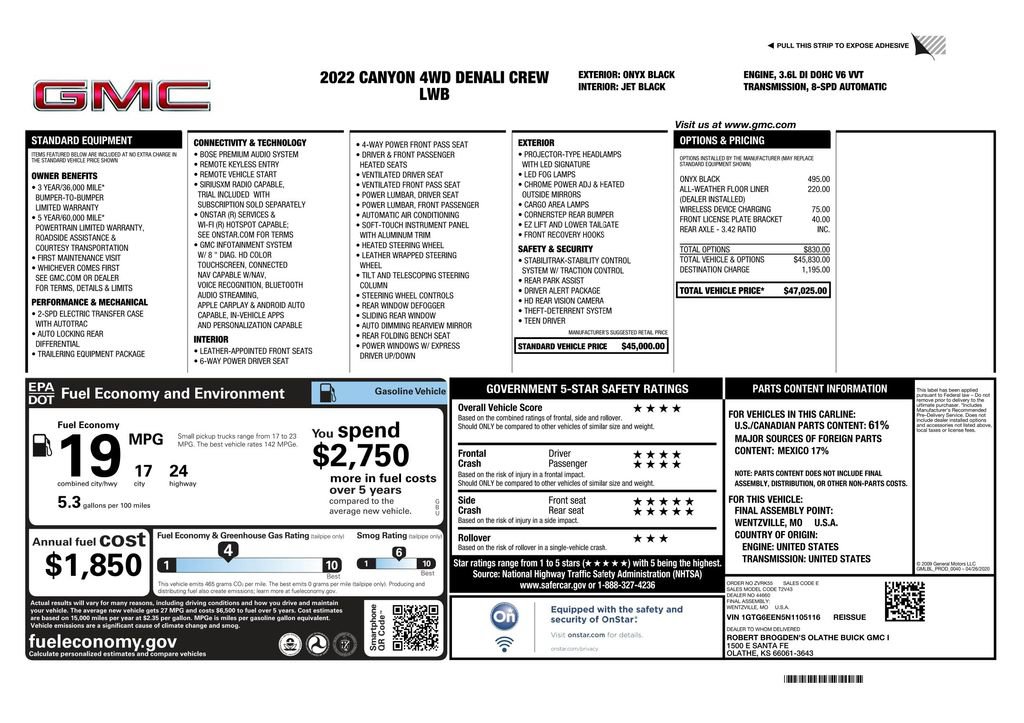 Used 2022 GMC Canyon Denali image 36