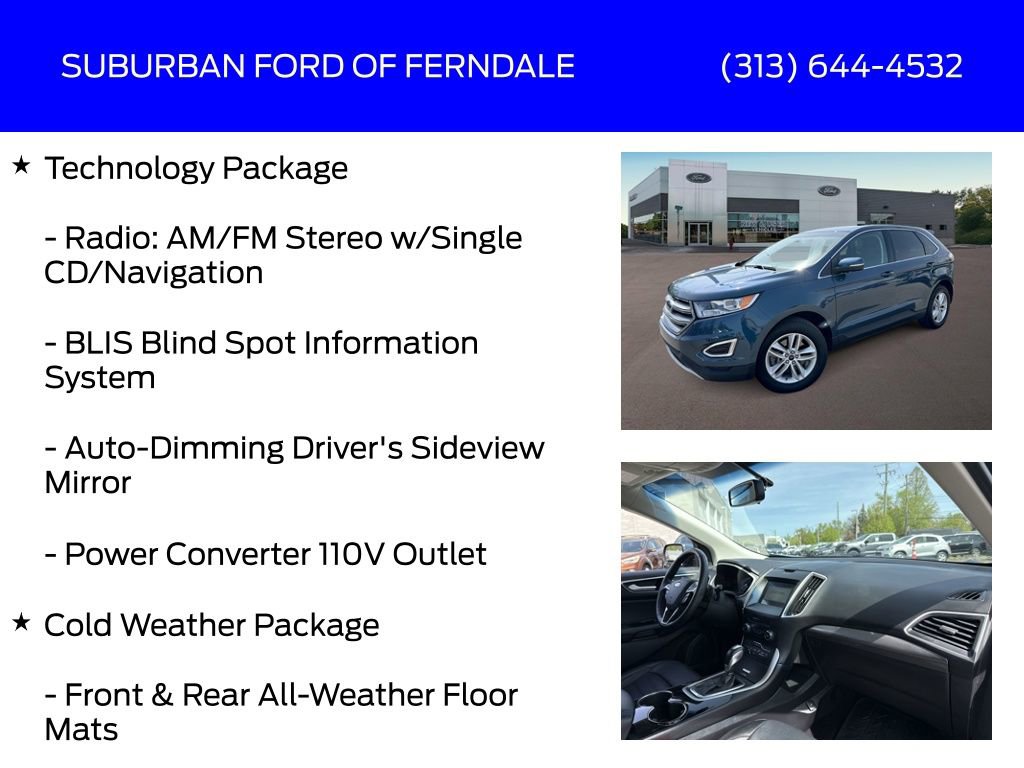 Used 2016 Ford Edge SEL w/ Equipment Group 201A AWD/4WD image 9