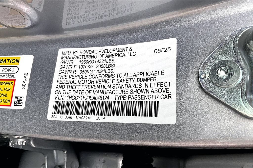 Certified 2025 Honda Accord LX image 14