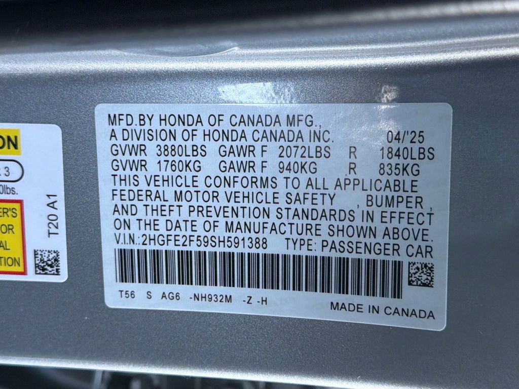 Used 2025 Honda Civic Sport image 36