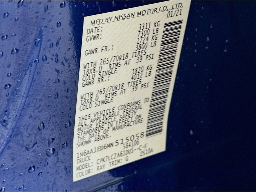 Used 2021 Nissan Titan SV w/ SV Convenience Package image 30