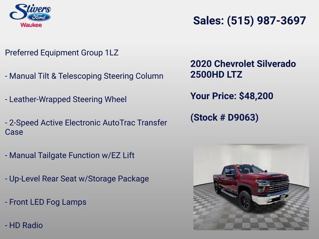 Used 2020 Chevrolet Silverado 2500 LTZ w/ LTZ Plus Package AWD/4WD image 34