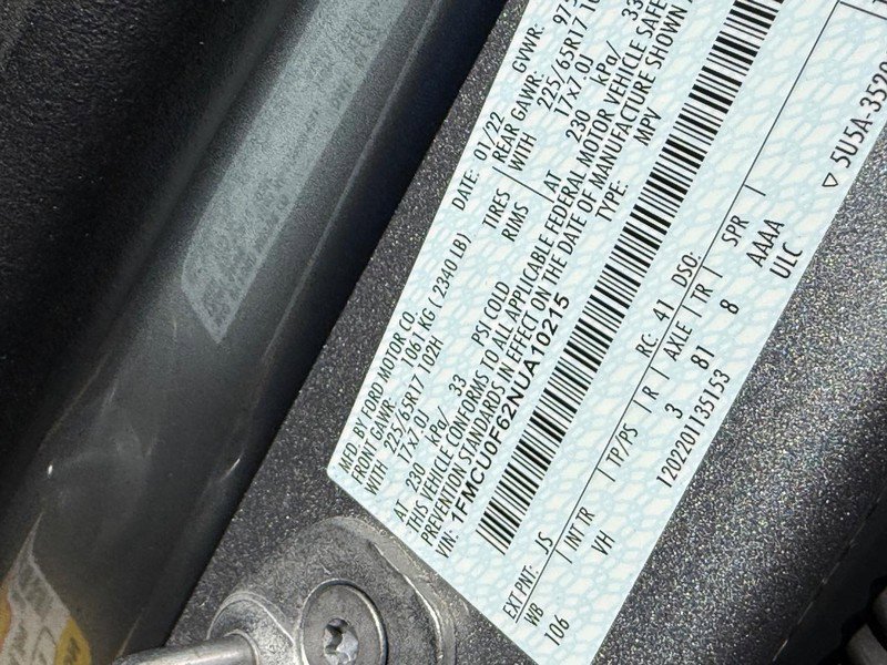 Certified 2022 Ford Escape S FWD image 28
