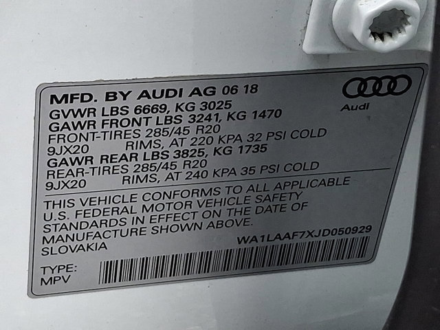 Used 2018 Audi Q7 3.0T Premium Plus w/ Premium Plus Package image 29
