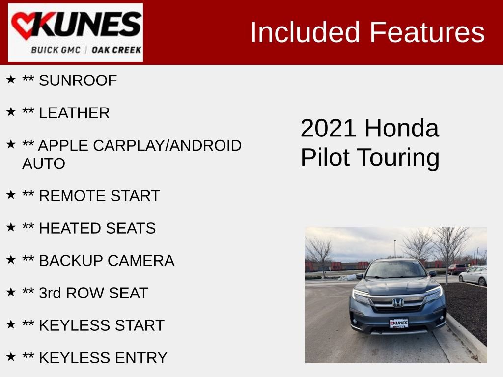 Used 2021 Honda Pilot Touring image 2