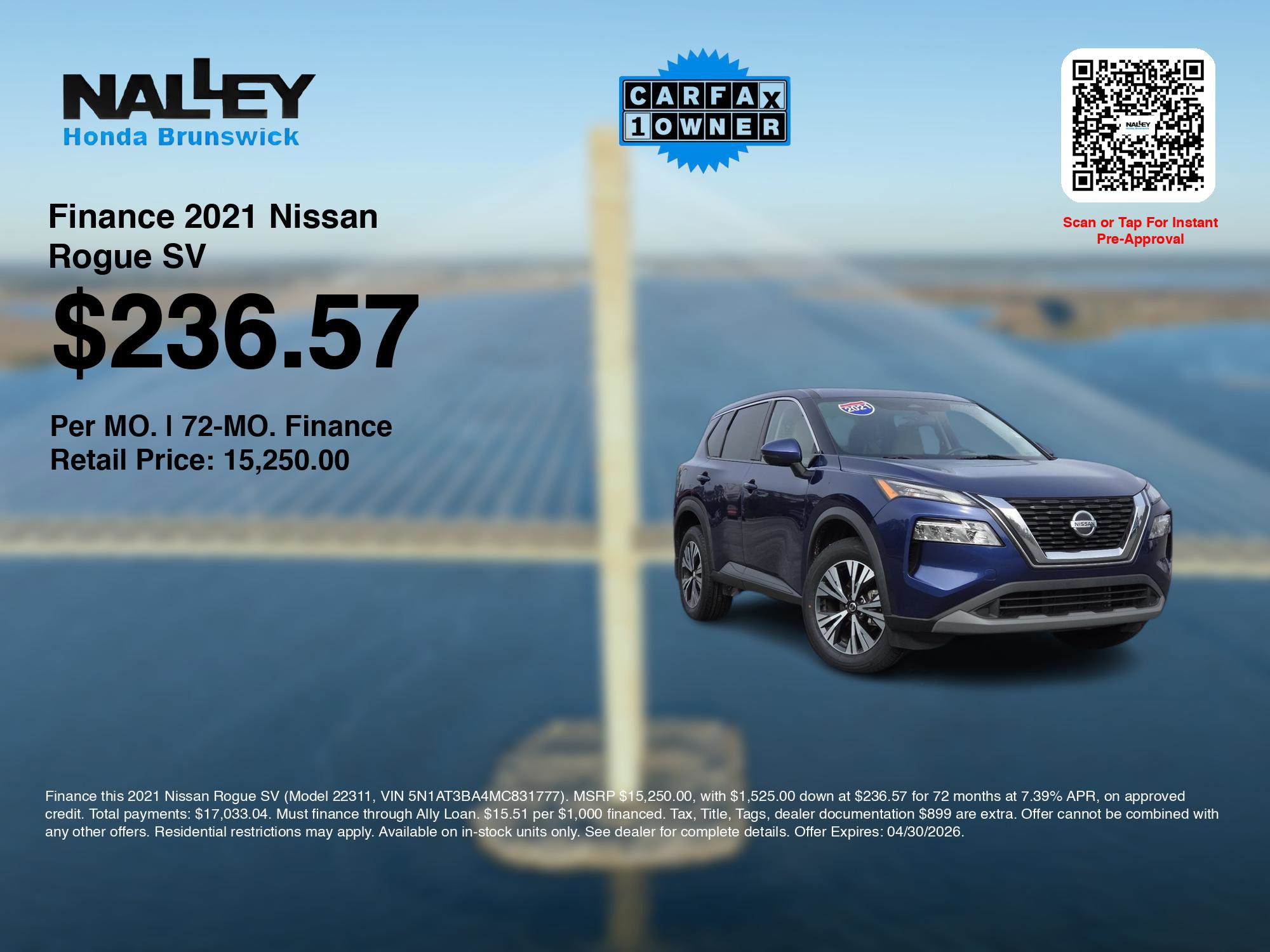 Used 2021 Nissan Rogue SV image 3
