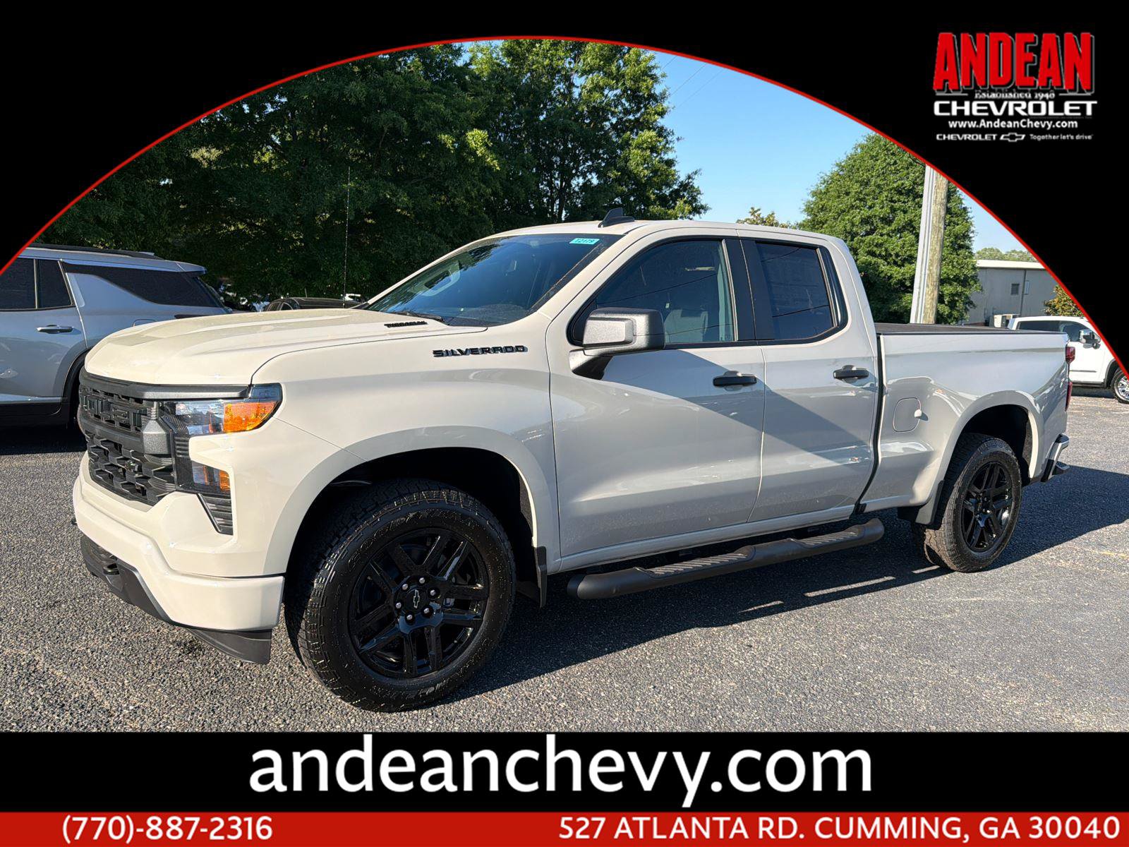 New 2026 Chevrolet Silverado 1500 Custom w/ Turbomax Blackout Package RWD image 1