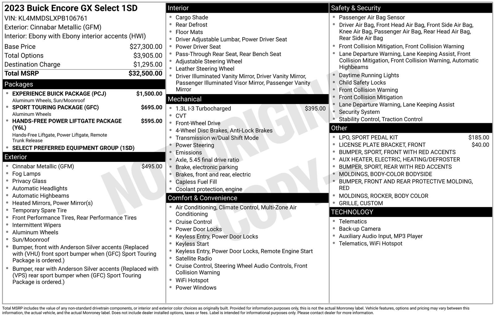 Used 2023 Buick Encore GX Select w/ Experience Buick Package FWD image 13