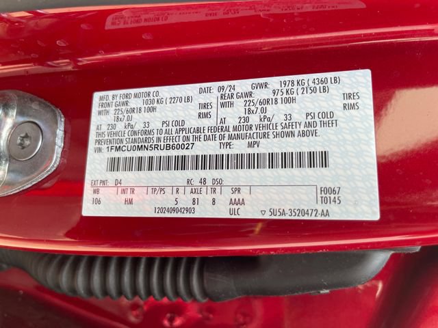 Used 2024 Ford Escape ST-Line w/ Tech Pack #1 FWD image 25