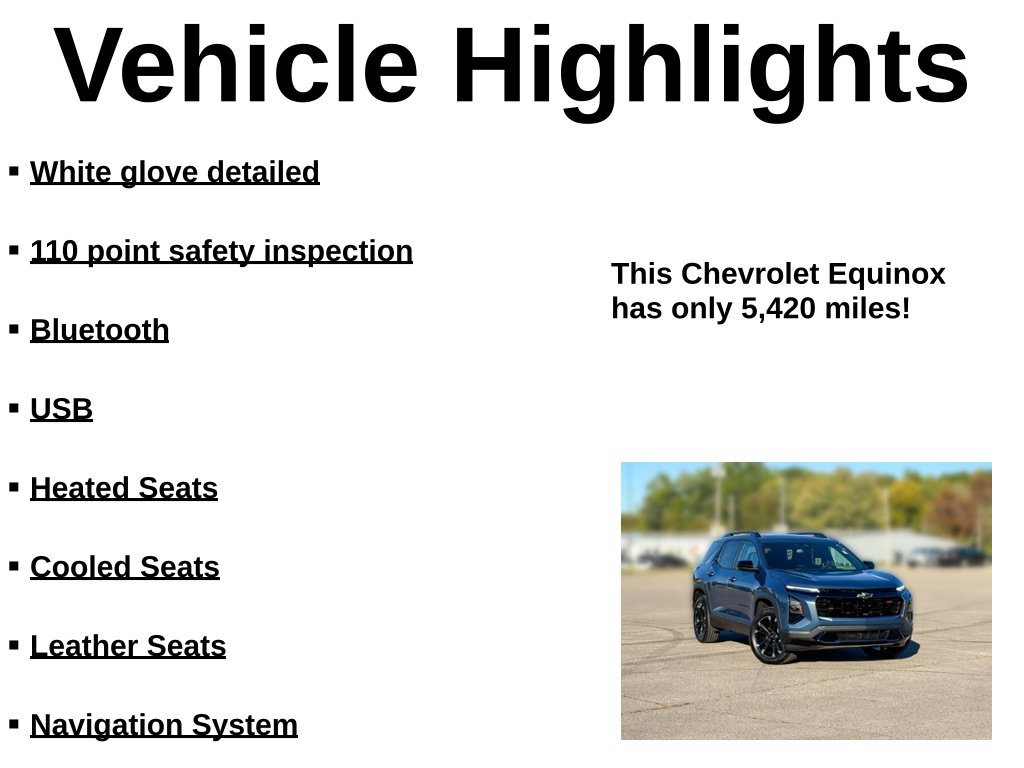 Used 2026 Chevrolet Equinox RS w/ Convenience Package III FWD image 33