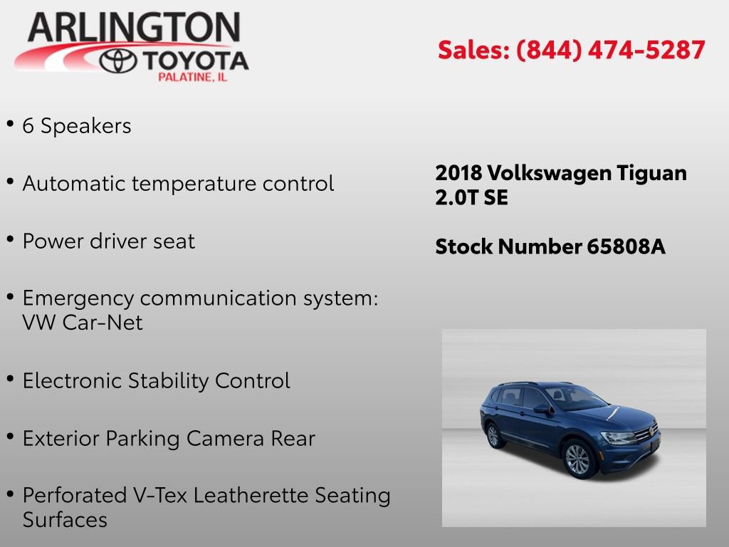 Used 2018 Volkswagen Tiguan SE AWD/4WD image 2