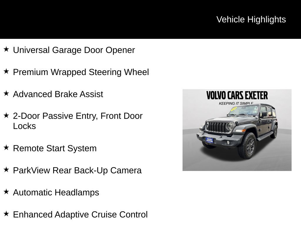 Used 2024 Jeep Wrangler Unlimited Sport AWD/4WD image 7