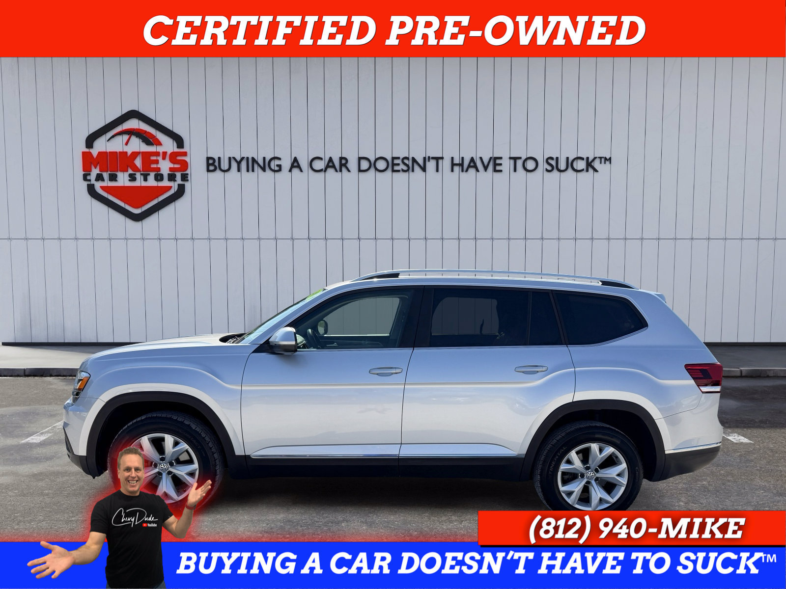 Used 2018 Volkswagen Atlas SEL AWD/4WD image 3