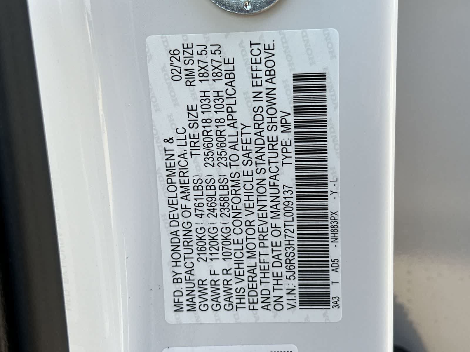 New 2026 Honda CR-V EX-L image 2
